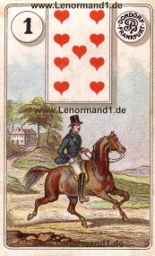 Reiter Lenormand Bedeutung antike Dondorf Lenormandkarten