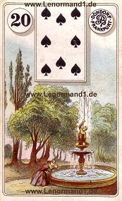 Park Lenormand Bedeutung antike Dondorf Lenormandkarten