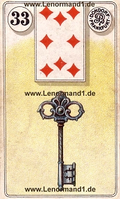 Schlssel Lenormand Bedeutung antike Dondorf Lenormandkarten