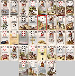 Antikes Dondorf Lenormand die Groe Tafel