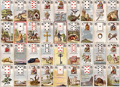 Antikes Dondorf Lenormand die Groe Tafel