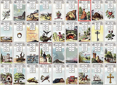 Die Groe Tafel antikes Dondorf Verse Lenormand