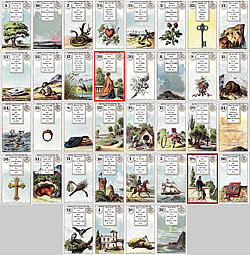 Die Groe Tafel antikes Dondorf Verse Lenormand